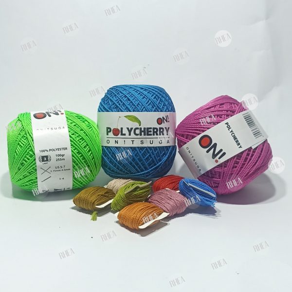 Benang rajut POLYCHERRY (repack 10meter)